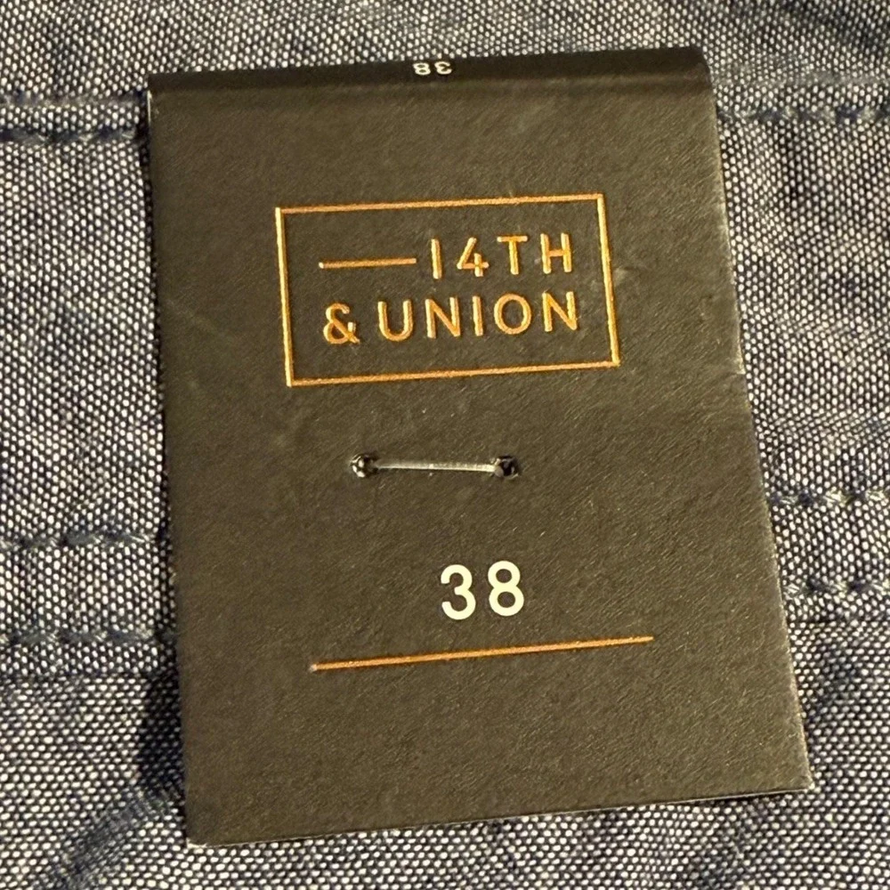 14th & Union Slim Fit Shorts Casual Everyday Blue‎ Cotton Blend Size 38 NWT